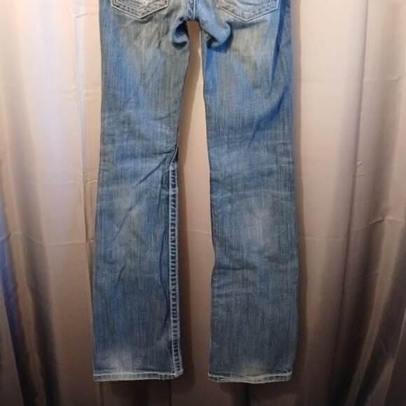 BKE Jeans The Buckle sz 25L Sabrina Slim Boot Designer Denim Dark wash (30x32) - Picture 4 of 8